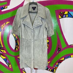 Women's Gray Suede Jacket